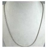 925 Silver Fine Rope Chain Necklace