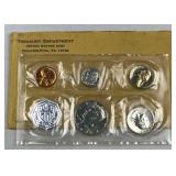 1964 Silver US Proof Coin Set, 90% Half, Qtr, 10c