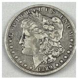 1889-O Morgan Silver Dollar, US $1 Coin, 90%