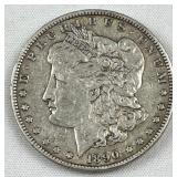 1890 Morgan Silver Dollar, US $1 Coin, 90%