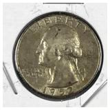 1952 Washington Silver Quarter, AU, 90%