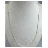 925 Silver Italy Rope Chain Necklace