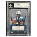 2011 Cam Newton RC Topps Chrome BGS 8