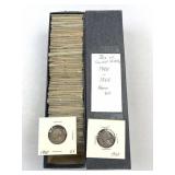 Box of Carded Jefferson Nickels 1948-69
