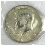 1969-D JFK 40% Silver Half Dollar, US 50c Coin