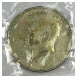 1968-D JFK 40% Silver Half Dollar, US 50c Coin