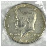 1968-D JFK 40% Silver Half Dollar, US 50c Coin