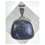 925 Silver Silpada Large Sodalite pendant