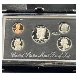 1993 Silver US Premier Proof Coin Set, 90%