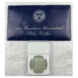 1971-S Silver Eisenhower Unc Dollar w/ Orig. Pkg.