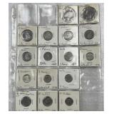 (16) Swiss Coins in Page