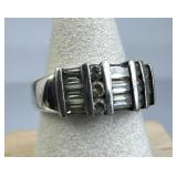 925 Silver Round & Baguette Zirconia Band Ring
