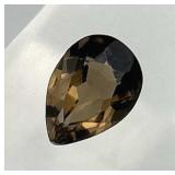 5.54 Carat Pear Cut Smoky Quartz Gemstone