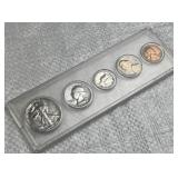 1945 Silver Date Coin Set, US WWII Era 90%