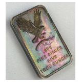 5oz Troy Silver Bar, Eagle Toner .999