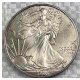 1998 American Silver Eagle 1oz .999 Fine