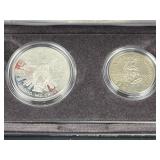 1989 Silver Proof Congress Dollar +Clad Half