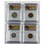 (4) ICG World Coin Treasure Hoard Assortment