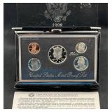1998 Silver US Premier Proof Coin Set, 90%