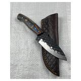 Handmade Steel Fixed Blade Knife w/ Sheath