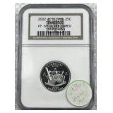2002-S Silver Proof Tennessee 25c NGC PF69UC