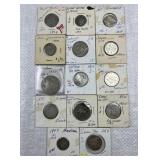 (14) World Coins w/ Many Silver Issue