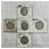 (5) Australian Silver 6 Pence