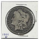 1901-O Morgan Silver Dollar, US $1 Coin, 90%