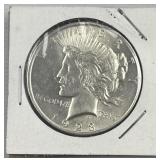 1923 Peace Silver Dollar, US $1 Coin, 90%