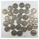 (30) Full Date Buffalo Nickels, US