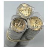 (3) Rolls Modern Buffalo Nickels, BU Mint Rolls