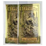 (2) Arizona 1 Goldbacks 1/1000th Ozt. 24K Each