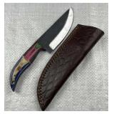 Handmade Steel Fixed Blade Knife w/ Sheath
