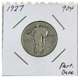 1927 Standing Liberty Silver Quarter, 90%