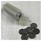 Roll of 1943 US Steel Cents, WWII Era