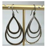 925 Silver Silpada "Triple Droplets" French Wire