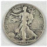 1945-D Walking Liberty Silver Half Dollar, US 90%