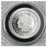 1oz Silver Morgan Style Bullion Round .999 Fine