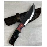 Handmade Steel Fixed Blade Knife w/ Sheath