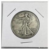 1937 Walking Liberty Silver Half Dollar, US 90%