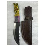 Handmade Steel Fixed Blade Knife w/ Sheath