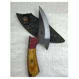 Handmade Steel Fixed Blade Knife w/ Sheath