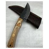 Handmade Steel Fixed Blade Knife w/ Sheath