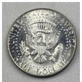 1964 JFK 90% Silver Half Dollar, Toned Obv.