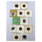 (12) Semi-Key Date Lincolns w/ 1909-VDB