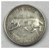1967 Canada 80% Silver Quarter, 100th Anniv.