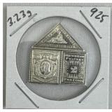 3.23g Sterling Silver Vtg. Mini Stamp Bars .925