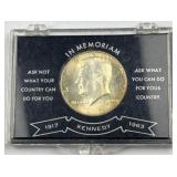 1964 JFK 90% Silver Half in Comemm. Holder