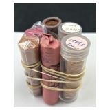 (6) Rolls 1960s Copper Era Cents, Uncirc/BU