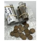 (6) Rolls Mixed Wheat Cents, Unsorted